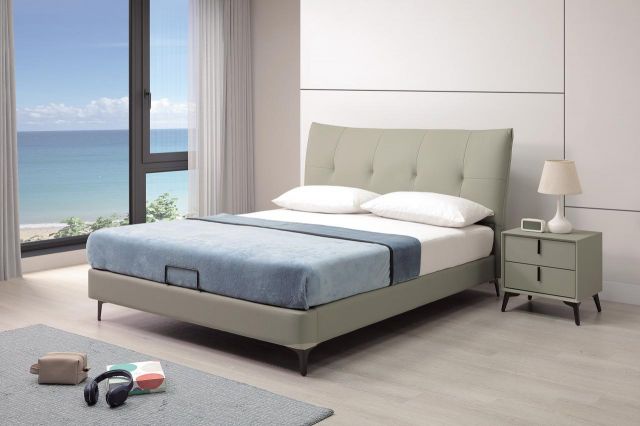 斯威特6尺半牛皮床台